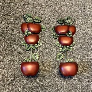 Apple candle holders